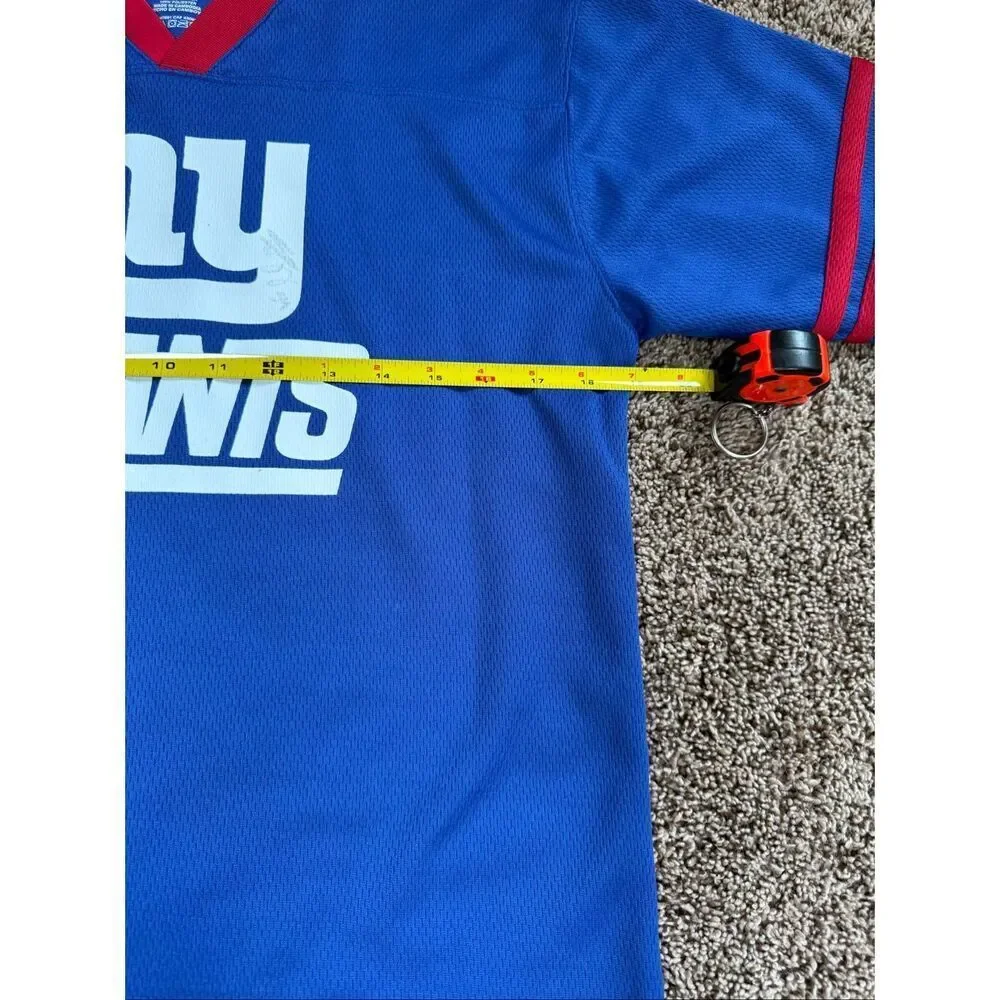 NFL Team Apparel New York Giants Youth XL 14/16 Blue Jersey Shirt